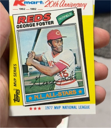 1982 Topps Kmart 20th Anniversary #32 George Foster — front
