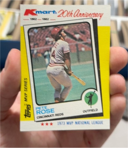 1982 Topps Kmart 20th Anniversary #24 Pete Rose — front