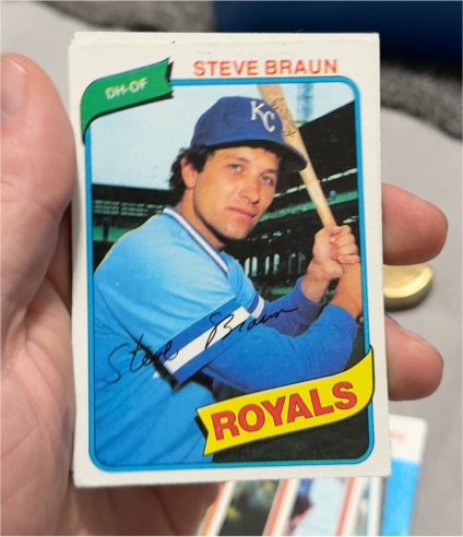 1980 Topps #9 Steve Braun — front
