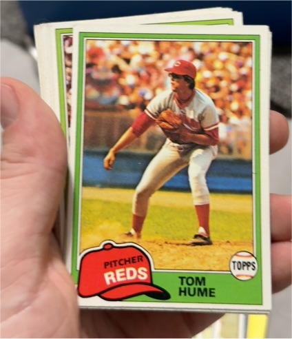 1981 Topps #419 Tom Hume — front
