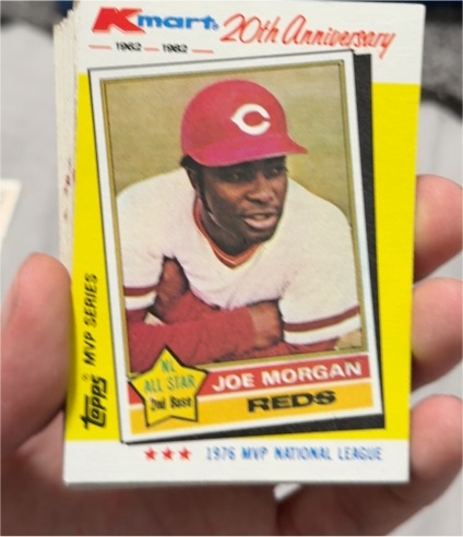 1982 Topps Kmart 20th Anniversary #30 Joe Morgan — front