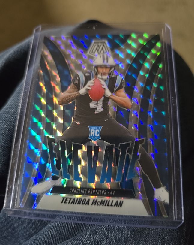 2025 Panini Mosaic #6 Tetairoa McMillan Elevate Mosaic Prizm — front