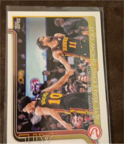 2025-26 Topps #282 Hawks Fly High: ATL Ballers Show Out — front