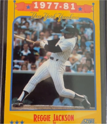 1988 Score #502 Reggie Jackson New York Yankees — front