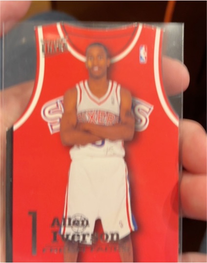 1996-97 Fleer Ultra Fresh Faces #5 Allen Iverson Rookie — front