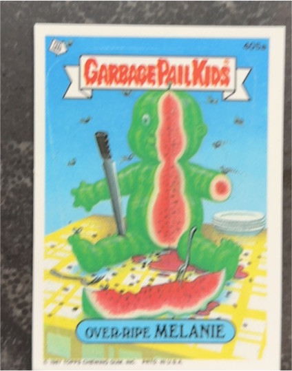 1987 Topps Garbage Pail Kids #405a Over-Ripe Melanie — front
