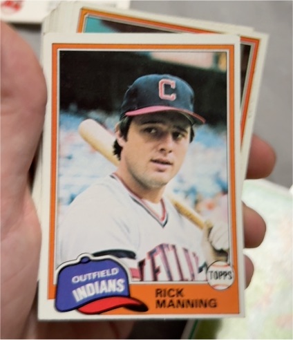 1981 Topps #308 Rick Manning — front