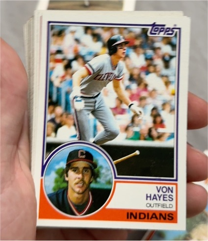 1983 Topps #325 Von Hayes — front