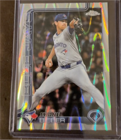 2025 Topps Chrome Update #USC52 Shane Bieber — front