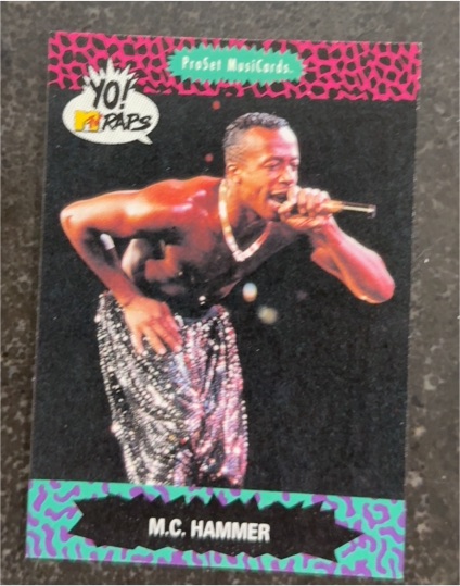 1991 Pro Set Yo! MTV Raps #55 M.C. Hammer — front