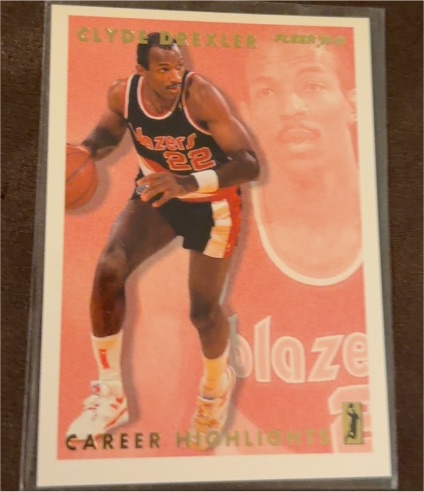 1993-94 Fleer #7 Clyde Drexler Career Highlights — front