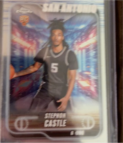 2024-25 Topps Chrome #122 Stephon Castle — front