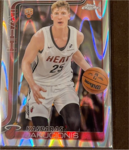 2025-26 Topps Chrome #270 Kasparas Jakucionis — front