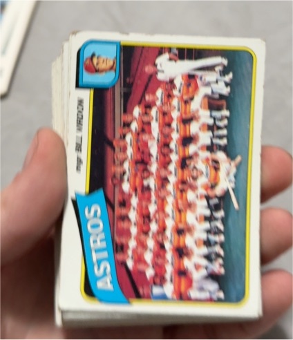 1980 Topps #82 Bill Virdon Astros Team Checklist — front