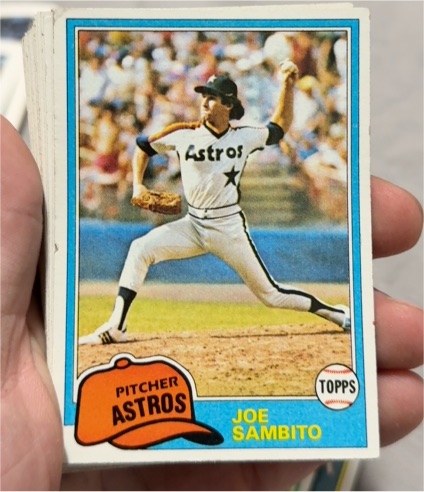 1981 Topps #385 Joe Sambito — front