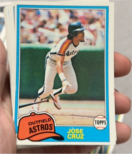 1981 Topps #105 Jose Cruz — front
