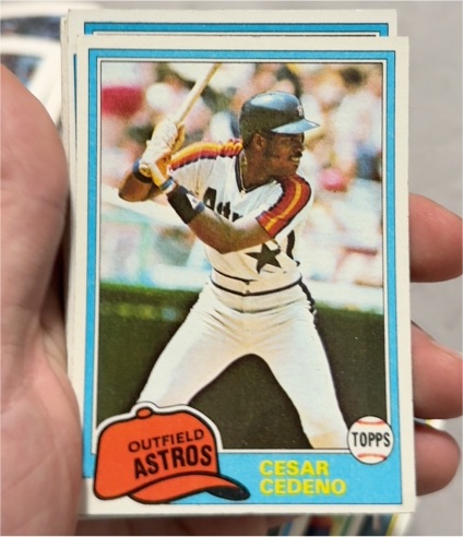 1981 Topps #190 Cesar Cedeno — front