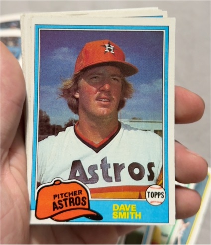 1981 Topps #534 Dave Smith — front