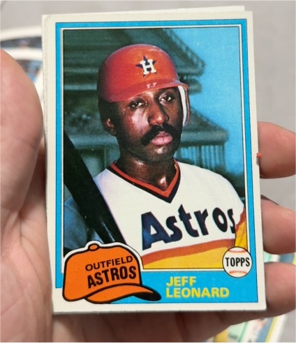 1981 Topps #469 Jeff Leonard — front
