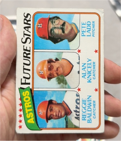 1980 Topps #678 Astros Future Stars (Reggie Baldwin / Alan Knicely / Pete Ladd) — front