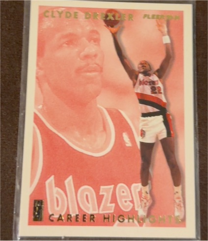 1993-94 Fleer #10 Clyde Drexler Career Highlights — front