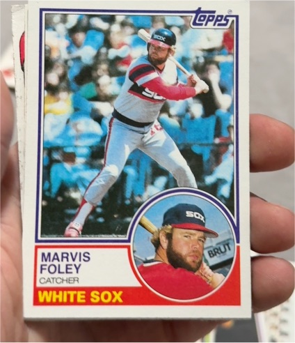 1983 Topps #409 Marvis Foley Chicago White Sox — front