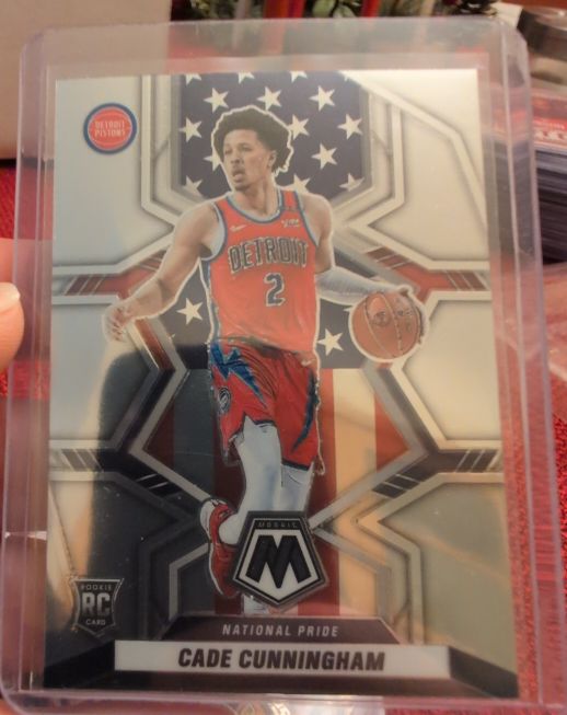 2021-22 Panini Mosaic #260 Cade Cunningham National Pride — front