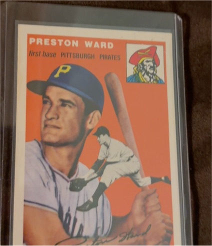 1954 Topps #72 Preston Ward — front