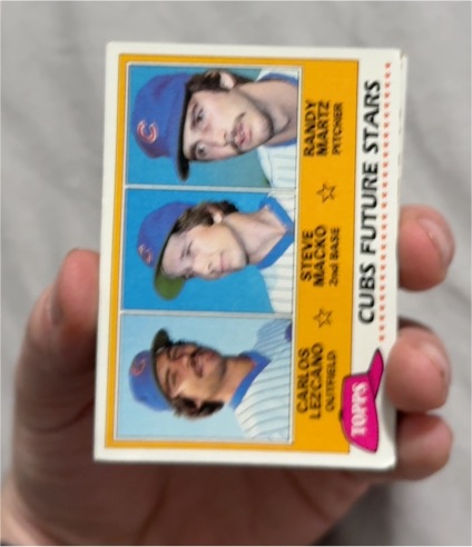 1981 Topps #381 Cubs Future Stars Carlos Lezcano Steve Macko Randy Martz — front