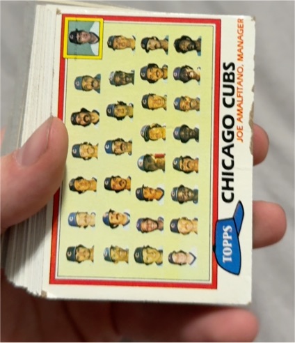 1981 Topps #676 Chicago Cubs Team Checklist Joe Amalfitano — front