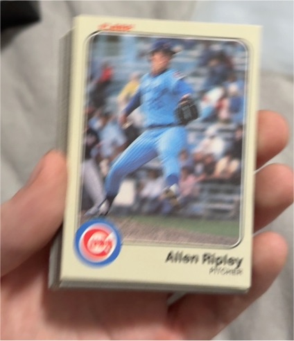 1983 Fleer #506 Allen Ripley — front