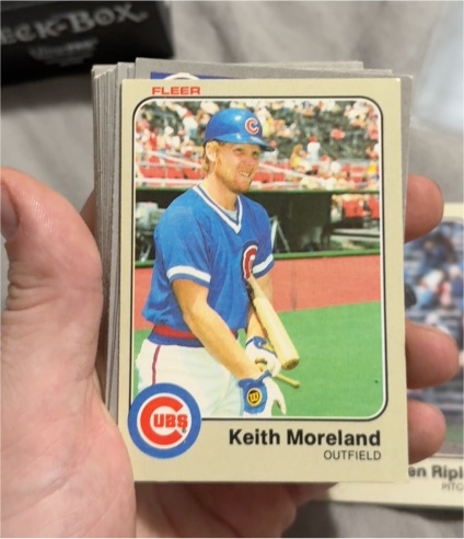1983 Fleer #503 Keith Moreland — front