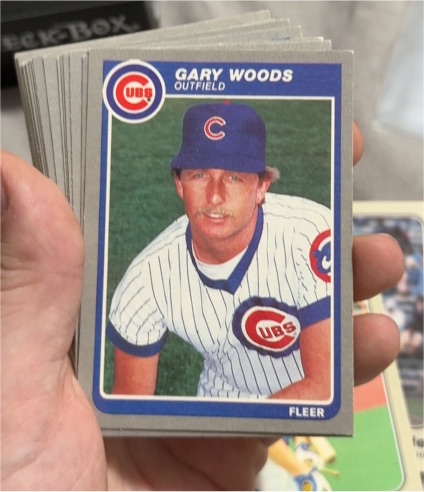 1985 Fleer #71 Gary Woods — front