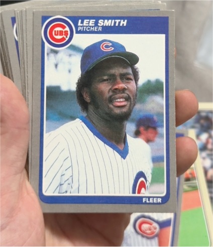 1985 Fleer #67 Lee Smith — front