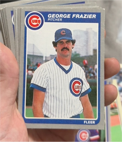 1985 Fleer #58 George Frazier — front