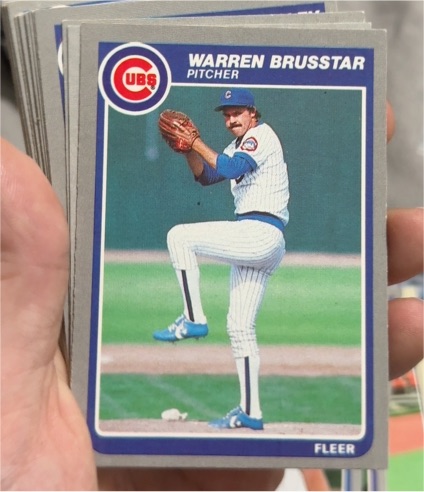 1985 Fleer #51 Warren Brusstar — front
