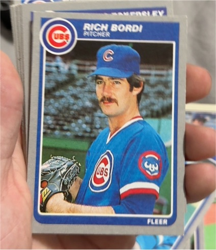 1985 Fleer #49 Rich Bordi — front
