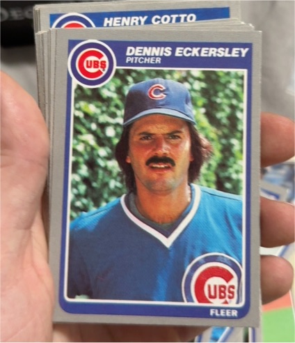1985 Fleer #57 Dennis Eckersley — front