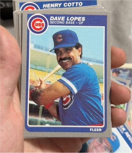 1985 Fleer #60 Dave Lopes — front