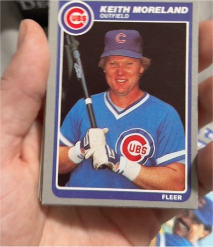 1985 Fleer #62 Keith Moreland — front