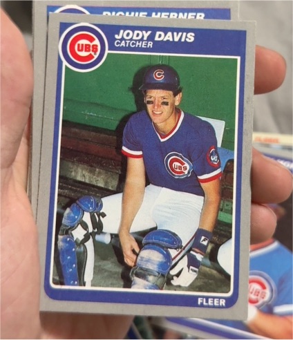 1985 Fleer #54 Jody Davis — front
