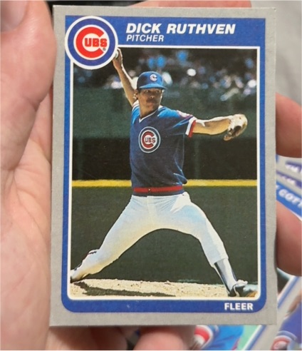 1985 Fleer #64 Dick Ruthven — front