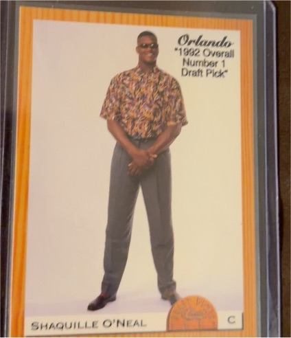 1993 Classic Draft Picks #1 Shaquille O'Neal — front