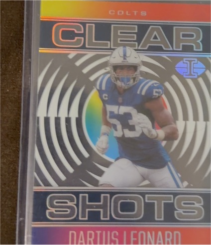 2021 Panini Illusions #CS-5 Darius Leonard Clear Shots — front
