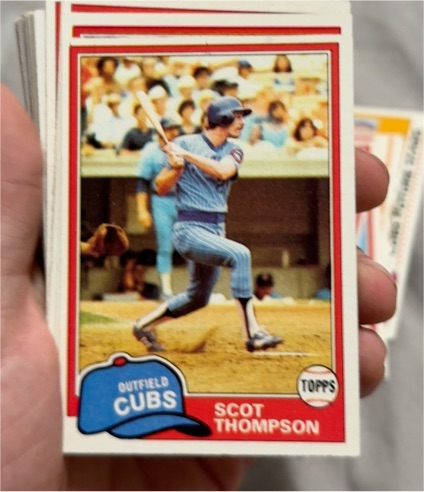 1981 Topps #395 Scot Thompson — front