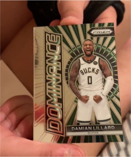 2023-24 Panini Prizm Dominance #4 Damian Lillard — front