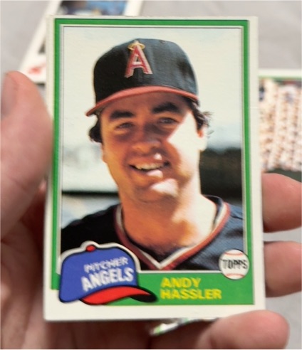 1981 Topps #454 Andy Hassler — front