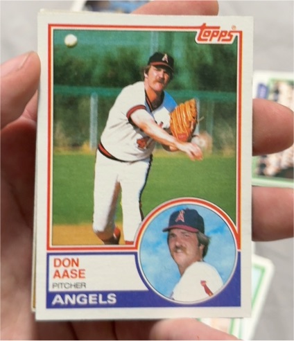 1983 Topps #599 Don Aase — front