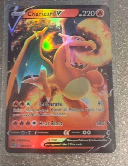 2021 Pokémon TCG Brilliant Stars #017 Charizard V — front