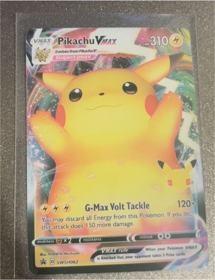 2021 Pokémon SWSH #SWSH062 Pikachu VMAX — front